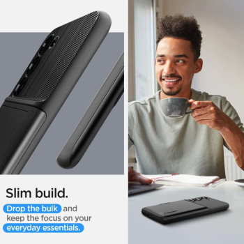 Spigen Slim Armor Cs Designed For Galaxy S23 Plus Case (2023), Black
