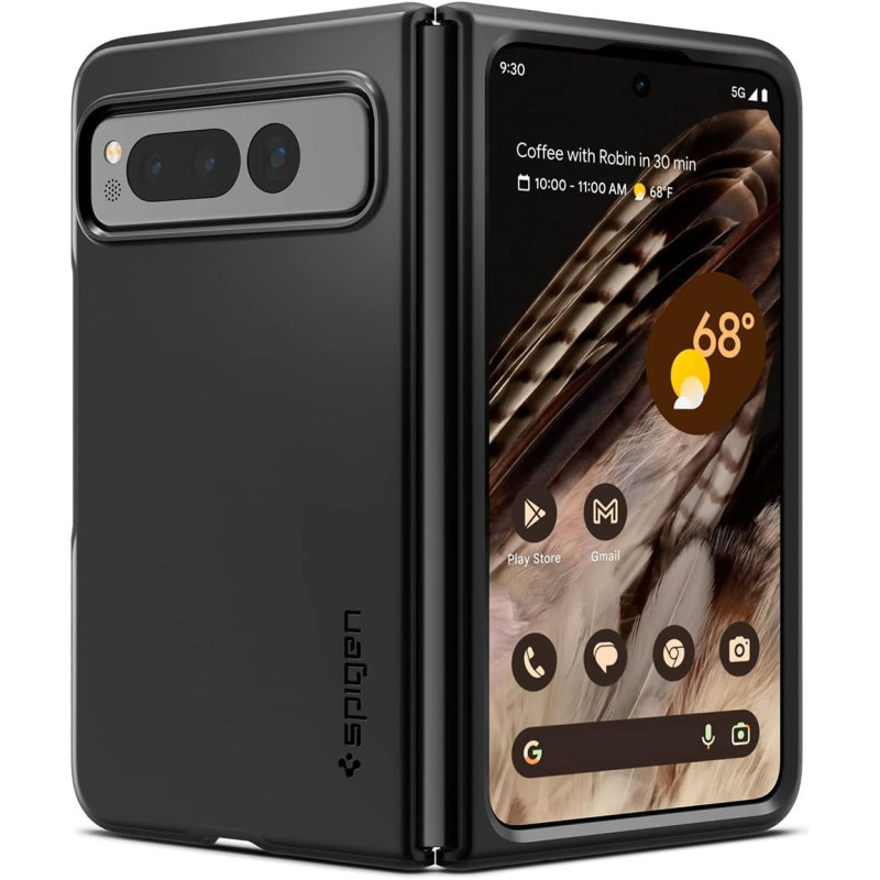 Spigen Thin Fit Designed For Pixel Fold Case (2023), Black