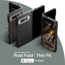 Spigen Thin Fit Designed For Pixel Fold Case (2023), Black