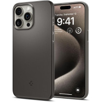 Spigen Thin Fit Designed For iPhone 15 Pro Max Case (2023), Military-Grade Protection, Gunmetal