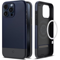 Spigen Magnetic Style Armor Magfit Designed For iPhone 15 Pro Max Case, Military-Grade Protection Compatible With Magsafe (2023), Midnight Indigo