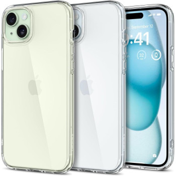 Spigen Ultra Hybrid Designed For iPhone 15 Case (2023), Anti-Yellowing, Military-Grade Protection, Crystal Clear