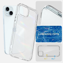 Spigen Ultra Hybrid Designed For iPhone 15 Case (2023), Anti-Yellowing, Military-Grade Protection, Crystal Clear