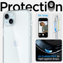 Spigen Ultra Hybrid Designed For iPhone 15 Case (2023), Anti-Yellowing, Military-Grade Protection, Crystal Clear
