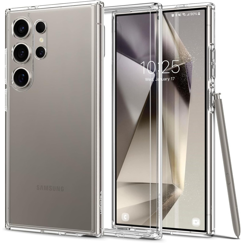 Spigen Ultra Hybrid Designed For Galaxy S24 Ultra Case (2024), Anti-Yellowing, Military-Grade Protection, Crystal Clear