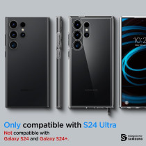 Spigen Ultra Hybrid Designed For Galaxy S24 Ultra Case (2024), Anti-Yellowing, Military-Grade Protection, Crystal Clear