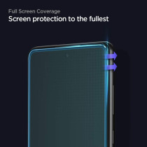 Spigen Tempered Glass Compatible With Samsung Galaxy A72, Installation Kit Included, Full Coverage, Scratch Resistant, 9H Screen Protector