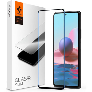 Spigen 1 Pack Full Coverage Tempered Glass Screen Protector For Redmi Note 10