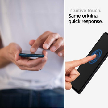 Spigen 1 Pack Full Coverage Tempered Glass Screen Protector For Redmi Note 10