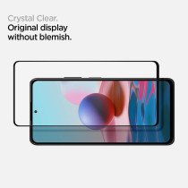Spigen 1 Pack Full Coverage Tempered Glass Screen Protector For Redmi Note 10