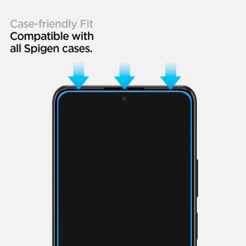 Spigen 1 Pack Full Coverage Tempered Glass Screen Protector For Redmi Note 10