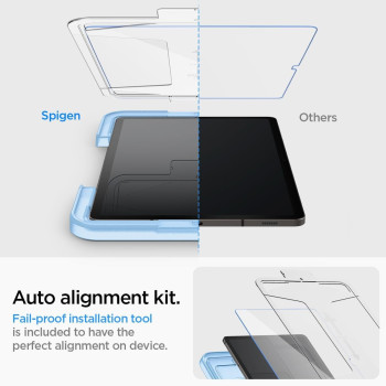 Spigen Tempered Glass Screen Protector, Glastr Ez Fit, Designed For Galaxy Tab S9 Plus, 9H Hardness/Case-Friendly