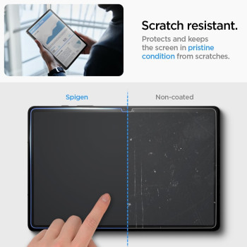 Spigen Tempered Glass Screen Protector, Glastr Ez Fit, Designed For Galaxy Tab S9 Plus, 9H Hardness/Case-Friendly