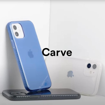 Bodyguardz Carve Phone Case For The iPhone 13 Pro, No-Slip Grip, Shockproof, 5G, Magsafe And Qi Charging, 8 Foot Drop Protection, Smoke