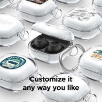 Elago Clear Case Compatible With Samsung Galaxy Buds Fe Case (2023) / Galaxy Buds 2 Pro Case (2022) / Galaxy Buds 2 Case (2021) / Galaxy Buds Pro Case (2021) / Galaxy Buds Live Case (2020) (Clear)