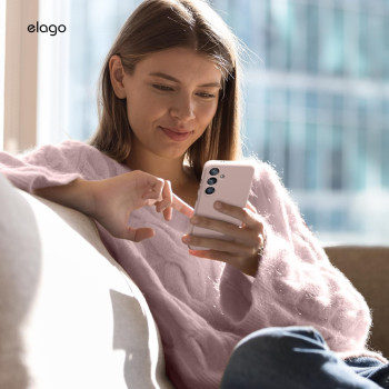 Elago Compatible With Samsung Galaxy S24 Plus Case, Liquid Silicone Case, Full Body Protective Cover, Shockproof, Slim Phone Case, Anti-Scratch Soft Microfiber Lining, 6.7 Inch, Lovely Pink