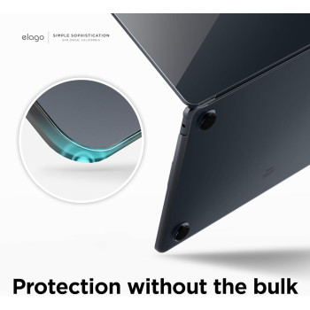 Elago Ultra Slim Hard Case Compatible With Mabcook Air M2 M3 2023 2024 15.3 Inch With Touch Bar A2941/A3114 Dark Grey, Full Protection, Access To All Features