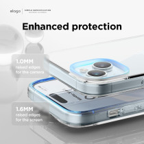 Elago Hybrid Clear Case Compatible With iPhone 15 Case 6.1 Inch Military Grade Drop Protection, Pc Plus Tpu Hybrid Technology, Reduced Yellowing, Crystal Clear, Full Body Protection