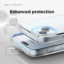 Elago Hybrid Clear Case Compatible With iPhone 15 Plus Case 6.7 Inch, Military Grade Drop Protection, Pc Plus Tpu Hybrid Technology, Reduced Yellowing, Crystal Clear, Full Body Protection