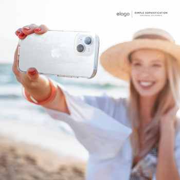 Elago Hybrid Clear Case Compatible With iPhone 15 Plus Case 6.7 Inch, Military Grade Drop Protection, Pc Plus Tpu Hybrid Technology, Reduced Yellowing, Crystal Clear, Full Body Protection
