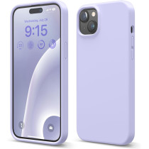 Elago Compatible With iPhone 15 Plus Case, Liquid Silicone Case, Full Body Protective Cover, Shockproof, Slim Phone Case, Anti-Scratch Soft Microfiber Lining, 6.7 Inch (Purple)
