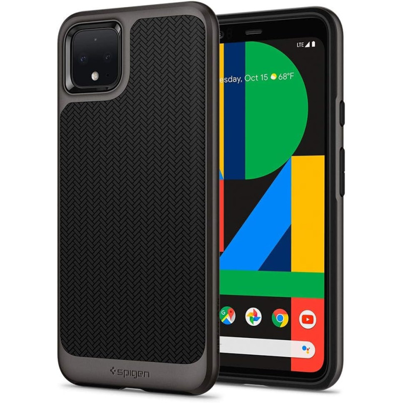 Spigen Neo Hybrid Designed For Google Pixel 4 Xl Case (2019), Gunmetal