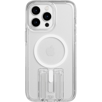 Tech21 Evo Crystal Kick Case For iPhone 15 Pro Max, Compatible With Magsafe, Impact Protection Case, Kickstand, White