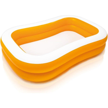 Intex Mandarin Swim Center Family Pool, 90 x 58 x 18 Inch, Orange/White