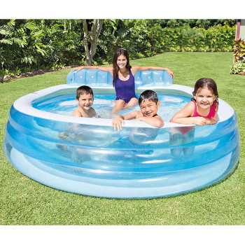 Intex Swim Centre Family Lounge Pool, 6 x 20 x 20Inch, Blue, 57190EP