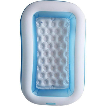 Intex Soft Rectangular Baby Pool, Blue Colour, 57403