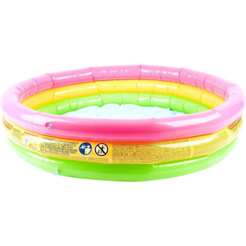 Intex Inflatable Sunset Glow Baby Pool, Multicolour