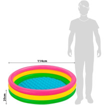 Intex Inflatable Sunset Glow Baby Pool, Multicolour