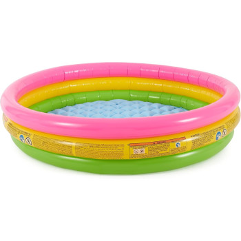 Intex Sunset Glow Inflatable Pool, 58 x 13 Inch, 147 x 33 cm, Tri Colour, 57422EP