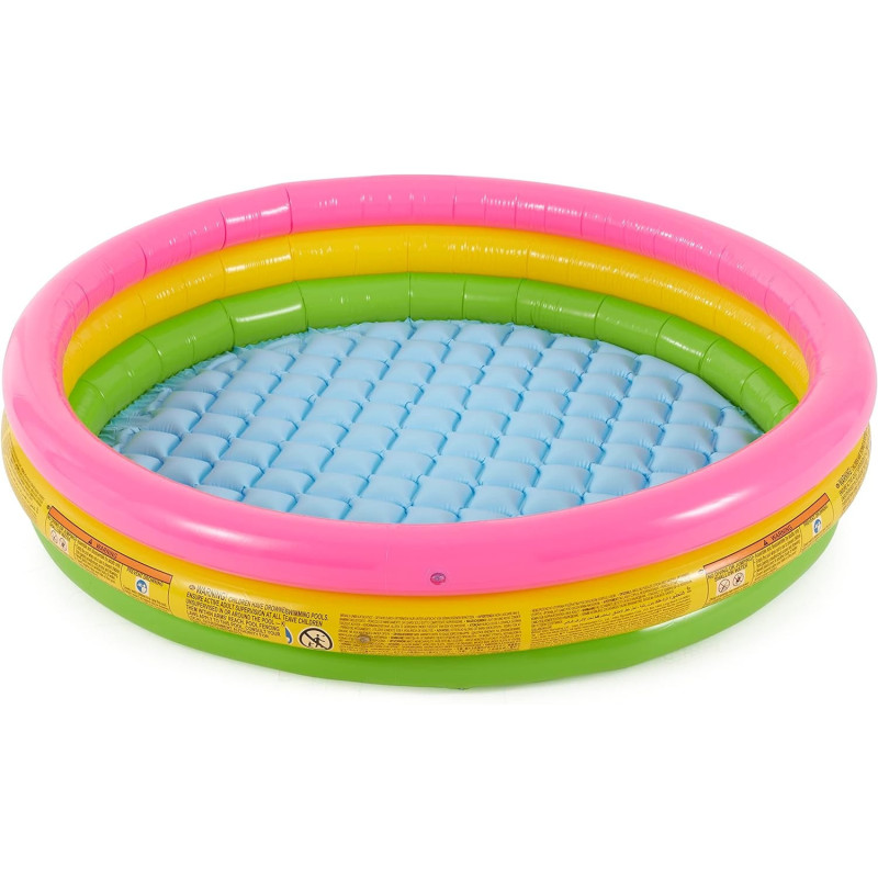 Intex Sunset Glow Inflatable Pool, 58 x 13 Inch, 147 x 33 cm, Tri Colour, 57422EP
