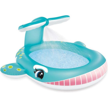 Intex Pool Inflatable Whale Blue Sprinkler, 57440NP