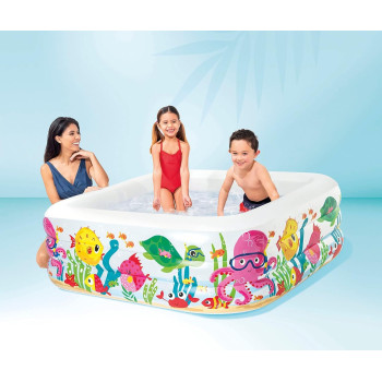 Intex Swim Center Clear View Aquarium Pool, Multicolour, 57471