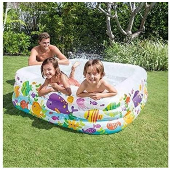 Intex Inflatable Sea Aquarium Pool, Multicolour, 57471a