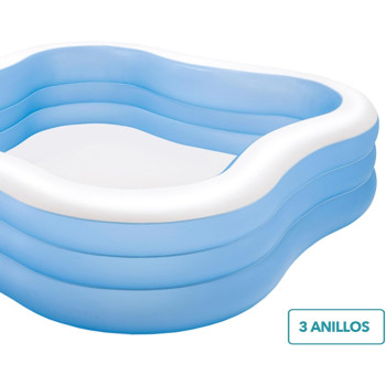 Intex Wave Swim Center Family Pool, Blue/White, 57495