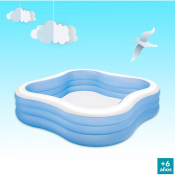 Intex Wave Swim Center Family Pool, Blue/White, 57495