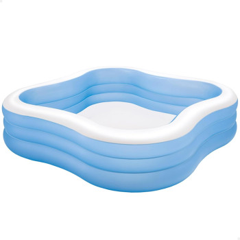 Intex Wave Swim Center Family Pool, Blue/White, 57495