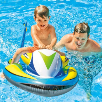 Intex Ride On Floating Raft For Kids, Multicolour, 57520