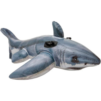 Intex Inflatable Shark Beach Toy, Grey, 173 x 107 cm, 774037