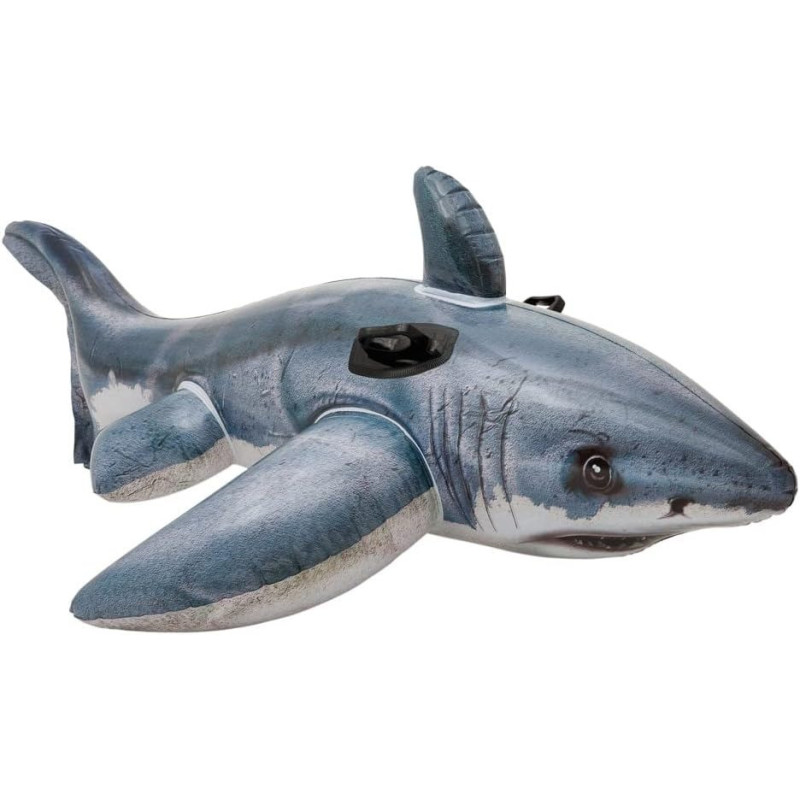 Intex Inflatable Shark Beach Toy, Grey, 173 x 107 cm, 774037