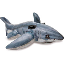 Intex Ride On Inflatable Shark Pool Float, Grey