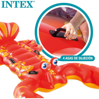 Intex Lobster Ride On Inflatable Pool Float, Red/Yellow