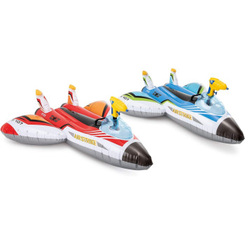 Intex Water Gun Plane Ride On, 46 Inch x 46 Inch, Multicolour, For Ages 3 And Above