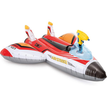 Intex Water Gun Plane Ride On, 46 Inch x 46 Inch, Multicolour, For Ages 3 And Above