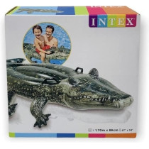 Intex Adjustable Alligator Inflatable Float, 170 x 86 cm, Green Colour