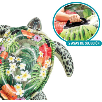 Intex Realistic Sea Turtle Ride On, 75 x 67, 191 x 171 cm, Multicolour, 57555