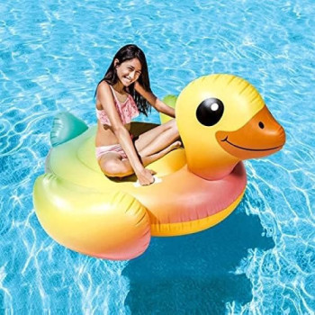 Intex Inflatable Duck Ride On, Yellow, Large, 57556